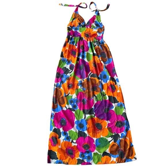 Vintage Union Made "Perfection Fit by Roxanne" Halter Maxi Dress S/M pls read! - Picture 13 of 16